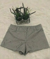 LOFT Shorts Casual Cream Black Embroidered Womens Size 2