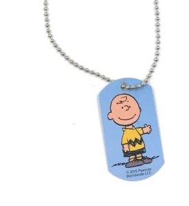 Peanuts Snoopy Charlie Brown Dog Tag Necklaces - Picture 1 of 3