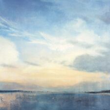 36W"x36H" NEW DAY II by MARY CALKINS -OVERCAST BLUE CLOUDY SKY CHOICES of CANVAS