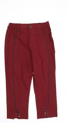 Pantalones recortados viscosa roja para mujer Nana Belle talla 30 en L23 en regular Foto 1 de 4