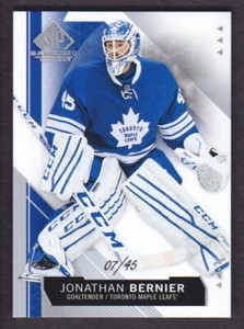 2015-16 SP Game Used Hockey #34 Jonathan Bernier 07/45