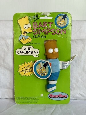 Figura con clip de Bart Simpson de colección de Los Simpson de Dan Dee Foto 1 de 4