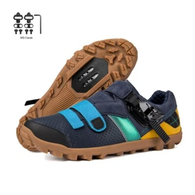 Zapatos de Ciclismo MTB con Tacos Spd Hombres Bicicleta de Carretera Tenis Carreras Bicicleta Zapatos  Foto 1 de 4