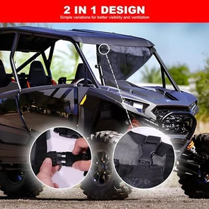 UTV 1000 Window Mesh Nets Door Nets for Polaris RZR XP 1000 4 Door 2014-2023 - Picture 1 of 6