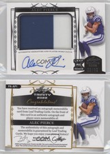 2022 Leaf Trinity Silver /99 Alec Pierce #PA-AP1 RPA Rookie Patch Auto RC