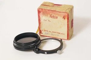 Filtro polarizador oscilante F97552~ E. Leitz A42 para las primeras lentes Leica *EXCELENTE* - Imagen 1 de 8