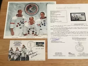 (SSG) NASA APOLLO 15 - All 3 Astronauts Signed Postal Cover -JSA Full Letter COA - Picture 1 of 8