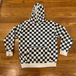 Youth Size 16/18 H & M Checker Pullover Hoodie - Picture 1 of 11