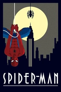 Spider-Man Poster - Marvel Art Deco Hanging Maxi Poster 91.5 x 61cm - Spiderman - Picture 1 of 2