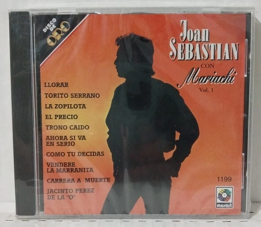 Joan Sebastian Con Mariachi Vol 1 CD Carrera a Muerte Llorar El PRECIO