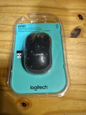 Logitech Wireless Mouse M185 - Swift Gray 910-002225 Save Big Time Today!! "NEW" - Image 1 of 4