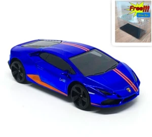 Majorette Lamborghini Huracan Avio LP 610-4 Chrome Blue 1:64 no Package - Picture 1 of 8