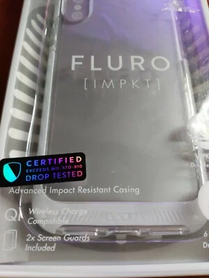 Funda Laut Fluro IMPKT iPhone X Blanca Certificada Prueba de caídas IphoneXS iPhone X  Foto 1 de 4