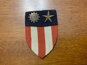 WWII Era China-Burma-India Bullion Patch CBI Made Metal Insignia #2 - Picture 1 of 2