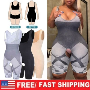 Full Body Shaper Women's Compression Postpartum Shapewear Bodysuit Corset Girdle - Picture 1 of 33