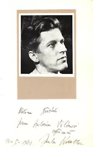 Foto firmada por el director de JAROSLAV KROMBHOLC, dirigió el Teatro Nacional de Praga - Imagen 1 de 1