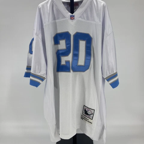 Mitchell & Ness Mens Barry Sanders 20 Detroit Lions NFL Jersey Size 54 -E31 Cover