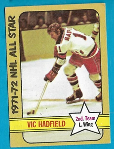 Topps 1972 NHL All-Star Vic Hatfield Hockey Card #132 - Picture 1 of 2