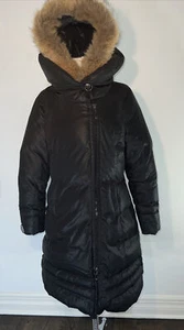Soia & Kyo Faux Fur Trim Hooded DOWN Double zipper Parka Coat-MINT - Picture 1 of 13