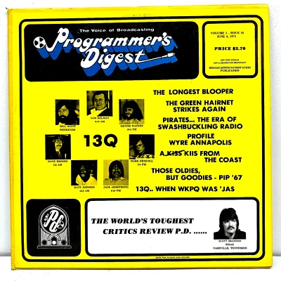 Programmer's Digest Volume 1 Issue 16 June 4, 1973 Vinyl Records 1st Press - Image 1 of 4