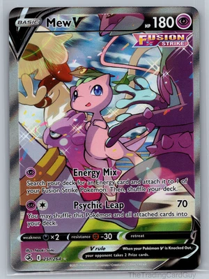 Mew V (Alternate Full Art) 251/264 Swsh08: Fusion Strike Holo - NM/M - Image 1 of 4
