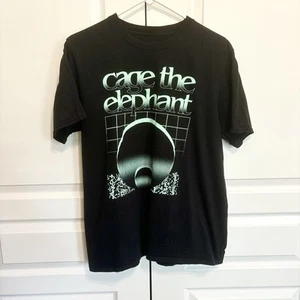 Cage The Elephant Short Sleeve Tee Shirt Men's Large Black 100% Cotton - Picture 1 of 4