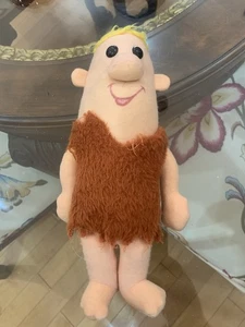 Vintage 1972 Knickerbocker Toy Co. The Flintstones Barney Rubble 12 Zoll groß Plüsch - Bild 1 von 8