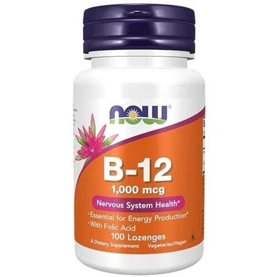 NOW FOODS Vitamina B-12 1000 mcg 100 Pastillas Foto 1 de 4