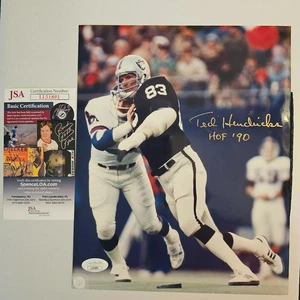 Ted Hendricks Signed picture Photo Autographed Oakland Raiders JSA COA - Picture 1 of 1