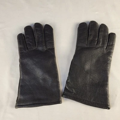 Guantes de cuero negros Rubin Inc para hombre talla 8 forro de mezcla de lana Foto 1 de 3