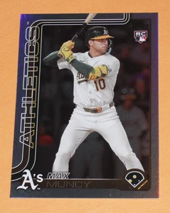 2025 Topps Update Max Muncy #US250 Silver Foil Rookie Card RC Oakland Athletics - Picture 1 of 2