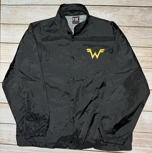 Chaqueta Weezer De Colección Talla XL Banda de Música Rock Gira Concierto Promoción Nylon Botón - Imagen 1 de 7