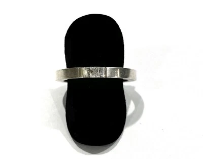 925/- Silber Ring, simulierter Diamant, Quadrat, Fossil, Gr. 60, Solitär - Bild 1 von 4