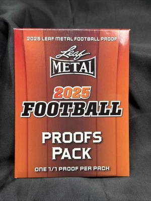 🔥2025 Leaf Metal Football 🔥 1/1 Proof Pack – Factory Sealed - Image 1 of 2