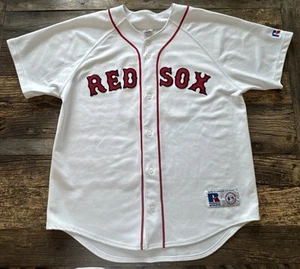 Boston Red Sox VTG Russell Athletic White Home Baseball Sewn Jersey # 10 LARGE - Picture 1 of 8