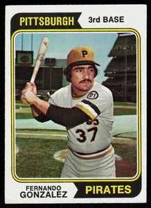 1974 Topps Fernando Gonzalez #649 BASEBALL CARD Rookie Pittsburgh Pirates RC - Picture 1 of 2