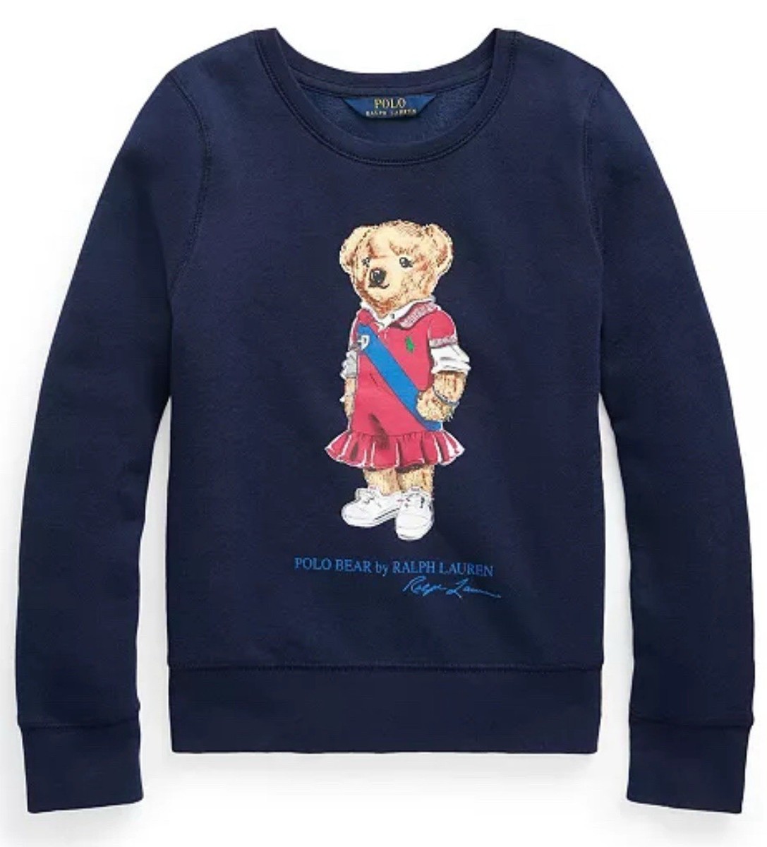 Polo Ralph Lauren ガール　ベア刺繍フレアドレス XL 160 Polo Ralph Lauren ガール ベア刺繍フレアドレス XL 160