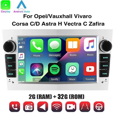 Appel Carplay For Vauxhall Corsa 2006-2014 Android Car Stereo Radio GPS SAT NAVI - Image 1 of 4