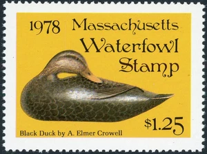 Sello de aves acuáticas de Massachusetts 1978 ¡como nuevo!! B87 - Imagen 1 de 2
