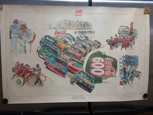 1990 Nascar Coca Cola 600 Art print poster - Picture 1 of 12