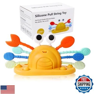 Socub Baby Toys- Silicone Suction Cup Toys for High Chair, Pull String Learni - Picture 1 of 5