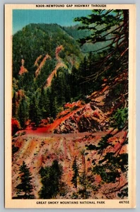 Postkarte Neufund Gap Highway durch Great Smoky Mountains Nationalpark - Bild 1 von 2