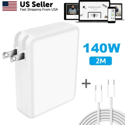 PD USB-C Type-C AC Adapter Charger Power Cable For Apple MacBook Pro Air Dell - Image 1 of 4