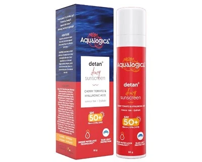 Aqualogica Detan+ Dewy Lightweight Sunscreen with SPF 50+ & PA++++ For UVA/B Pro - Image 1 of 4