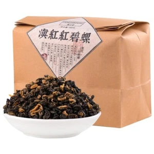 DIAN HONG HONG BI LUO Yunnan Dianhong Black Tea Kung Fu Tea Red Natural Tea 500g - Picture 1 of 7