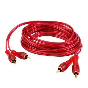 Câble RCA Hama 5 m câble de connexion audio 2 x connecteur RCA stéréo RCA HiFi Chinch - Photo 1/3