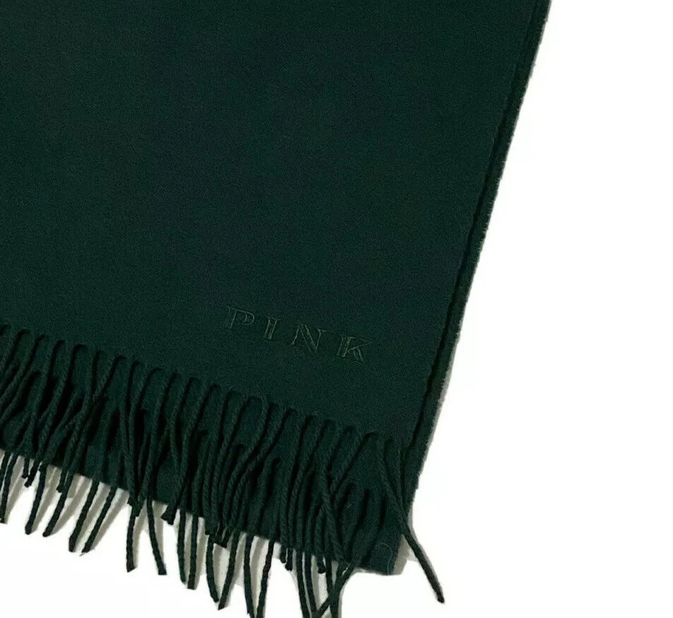 Thomas Pink Designer Cashmere Blend Signature Scarf Green Size 78" X 12" - Image 1 of 3