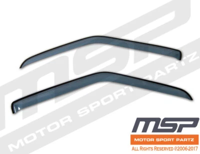 Deflector de visera JDM de montaje exterior gris ceniza 2 piezas para Chevrolet Cavalier 2 puertas 95-05 Foto 1 de 3