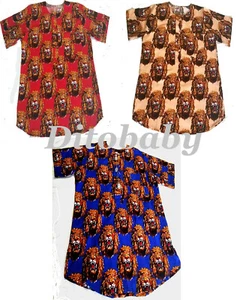 Traditional Lion Head Isiagu Ichie Feni Men's Top .Quality Flannel Wool-based - Picture 1 of 7