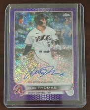 2022 Alek Thomas Auto RC 178/299 Purple Speckle Refractor Topps Chrome RA-AT AZ